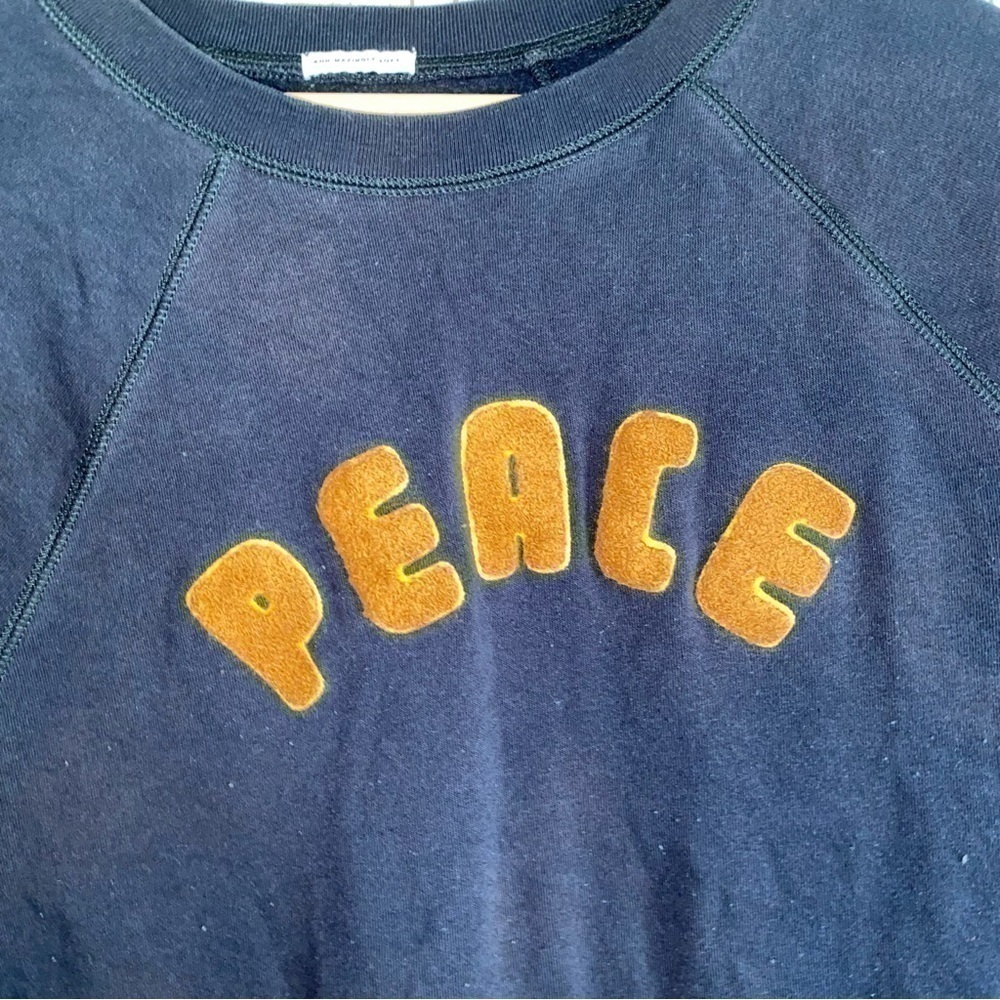 American Eagle Ahh-Mazingly Soft Peace Graphic Crewneck Sweatshirt Size S - Picture 3 of 5